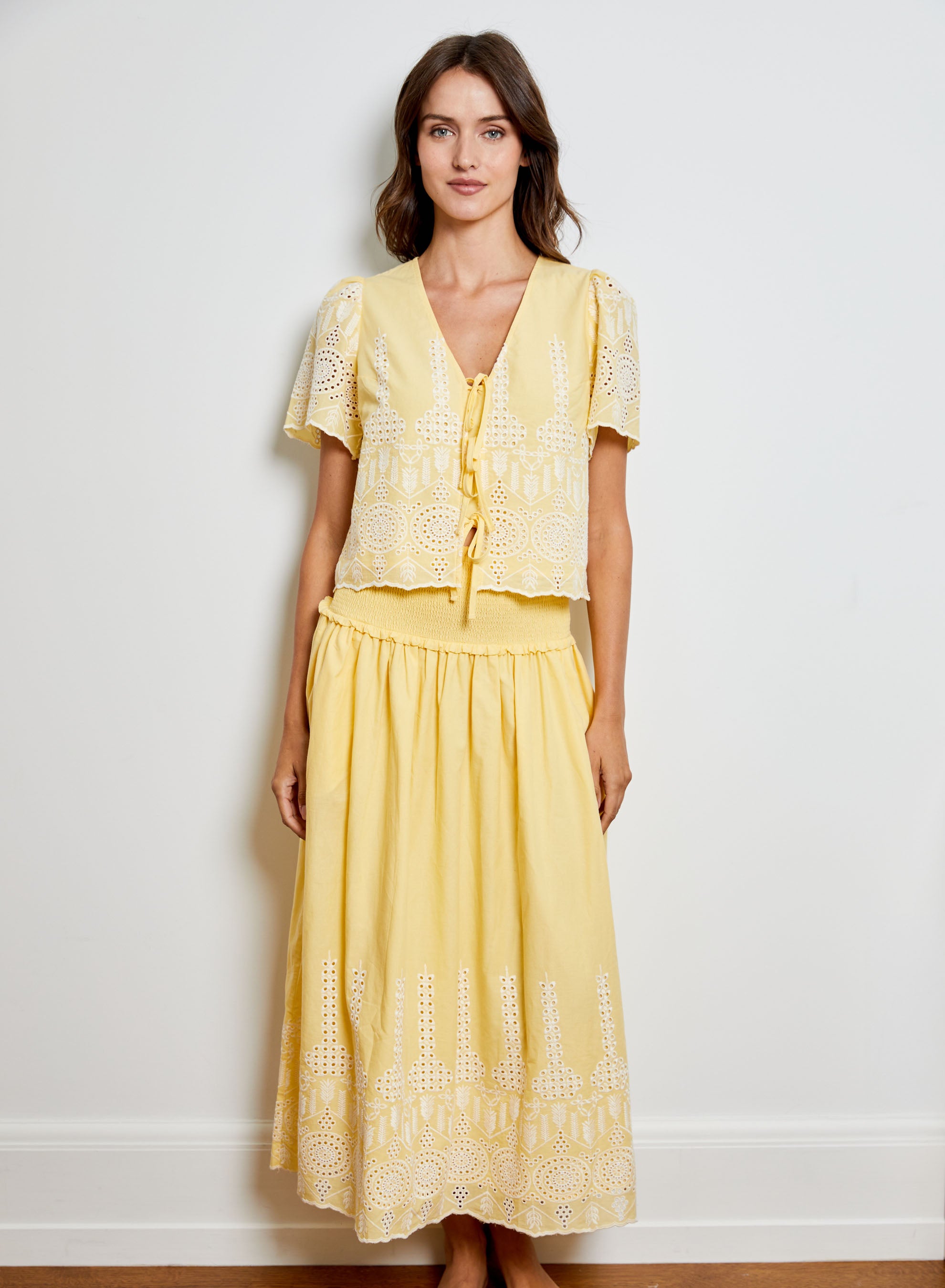 EYELET BLOUSE