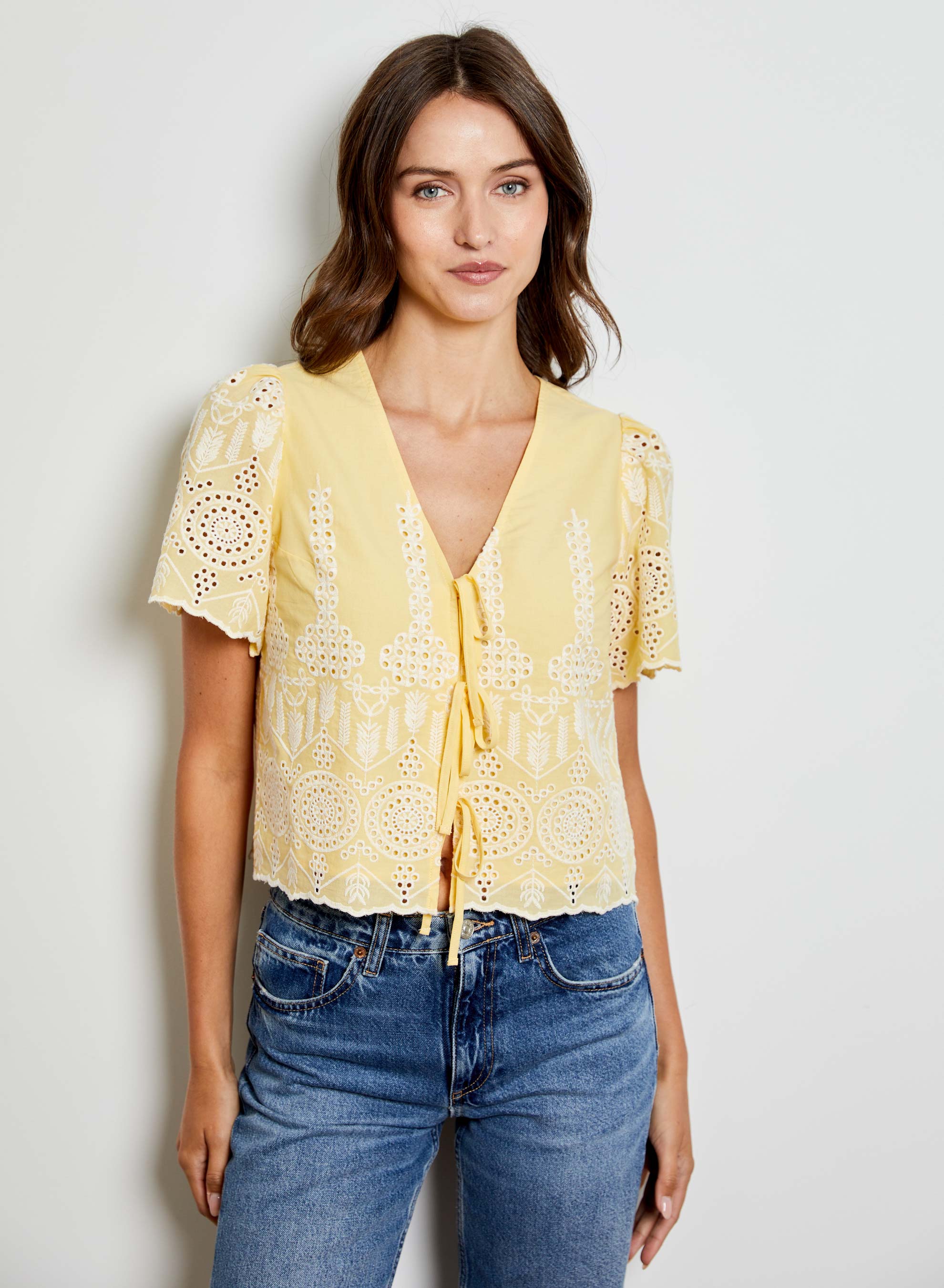 EYELET BLOUSE