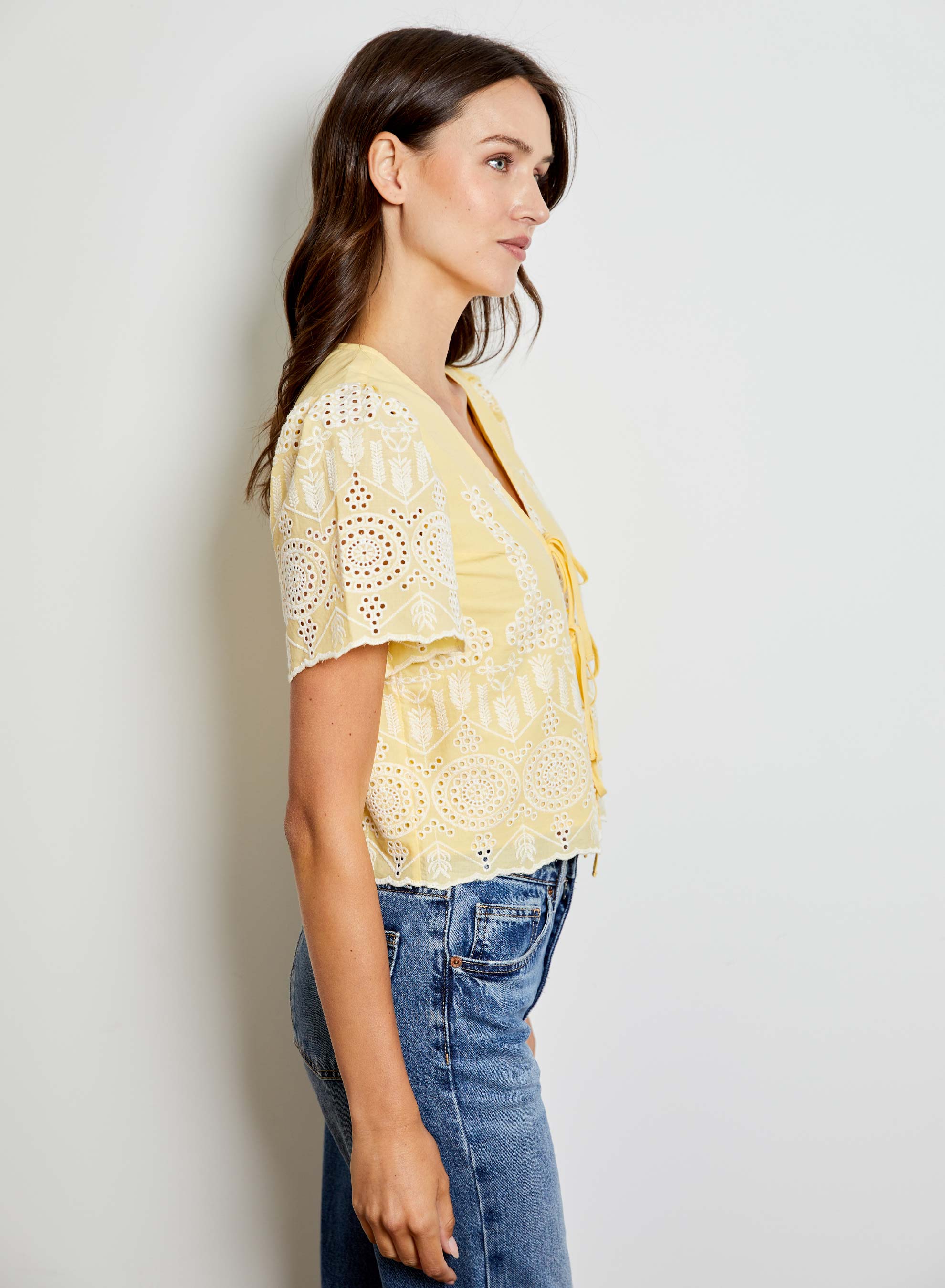 EYELET BLOUSE