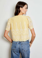 EYELET BLOUSE