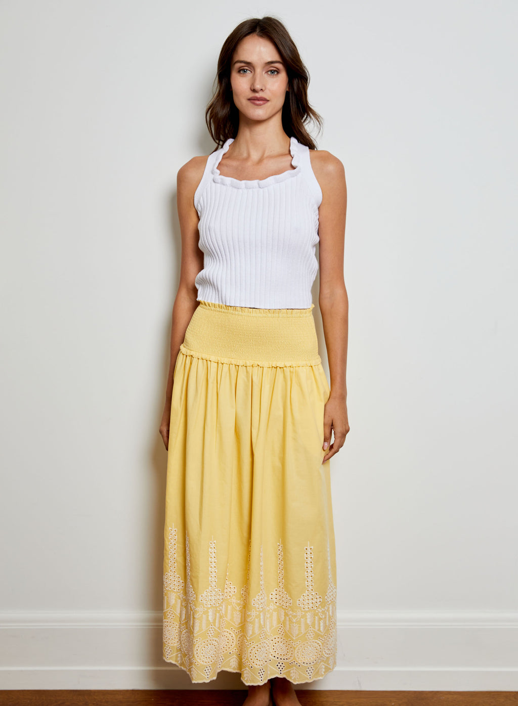 EYELET SKIRT