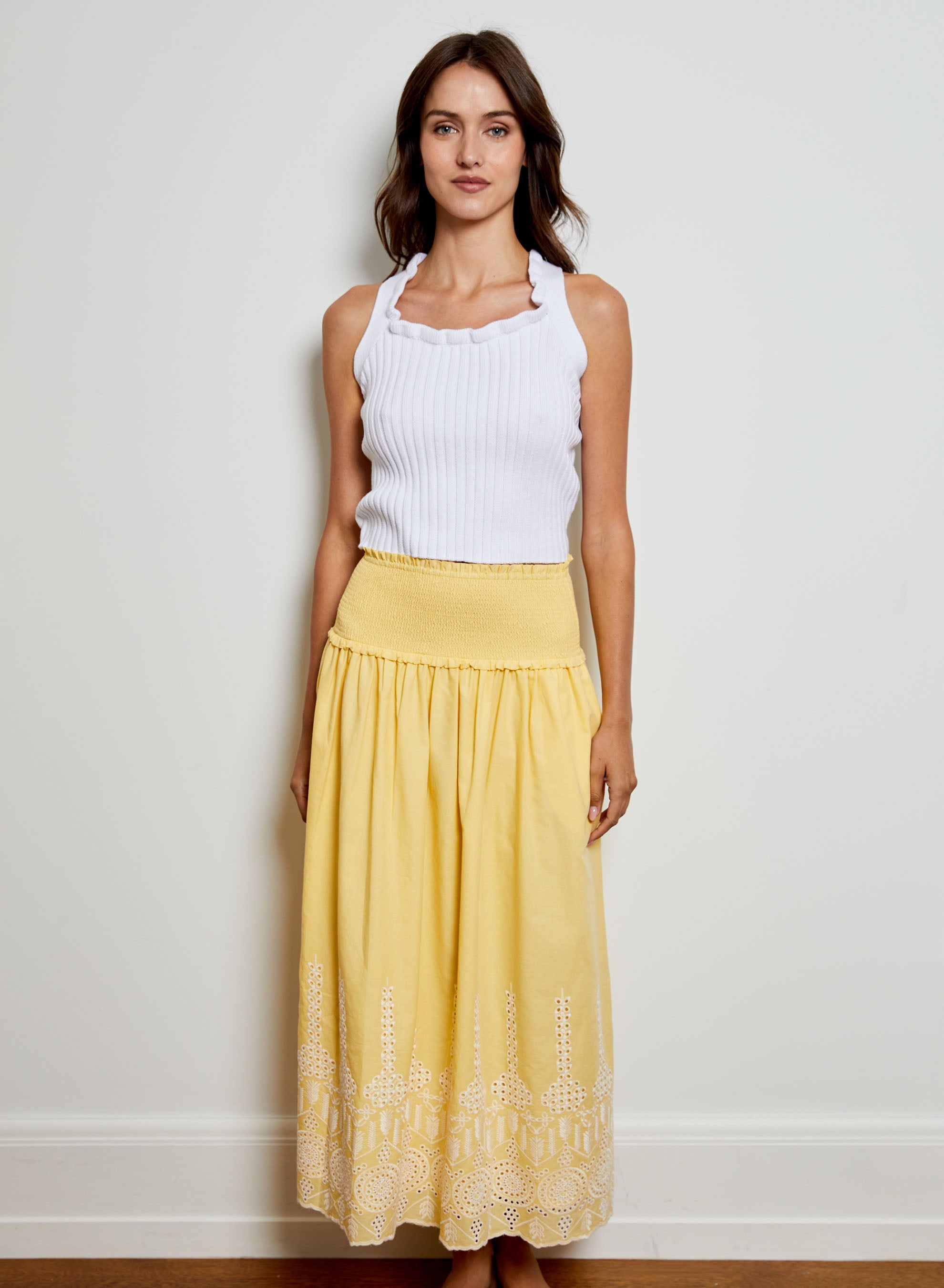 EYELET SKIRT