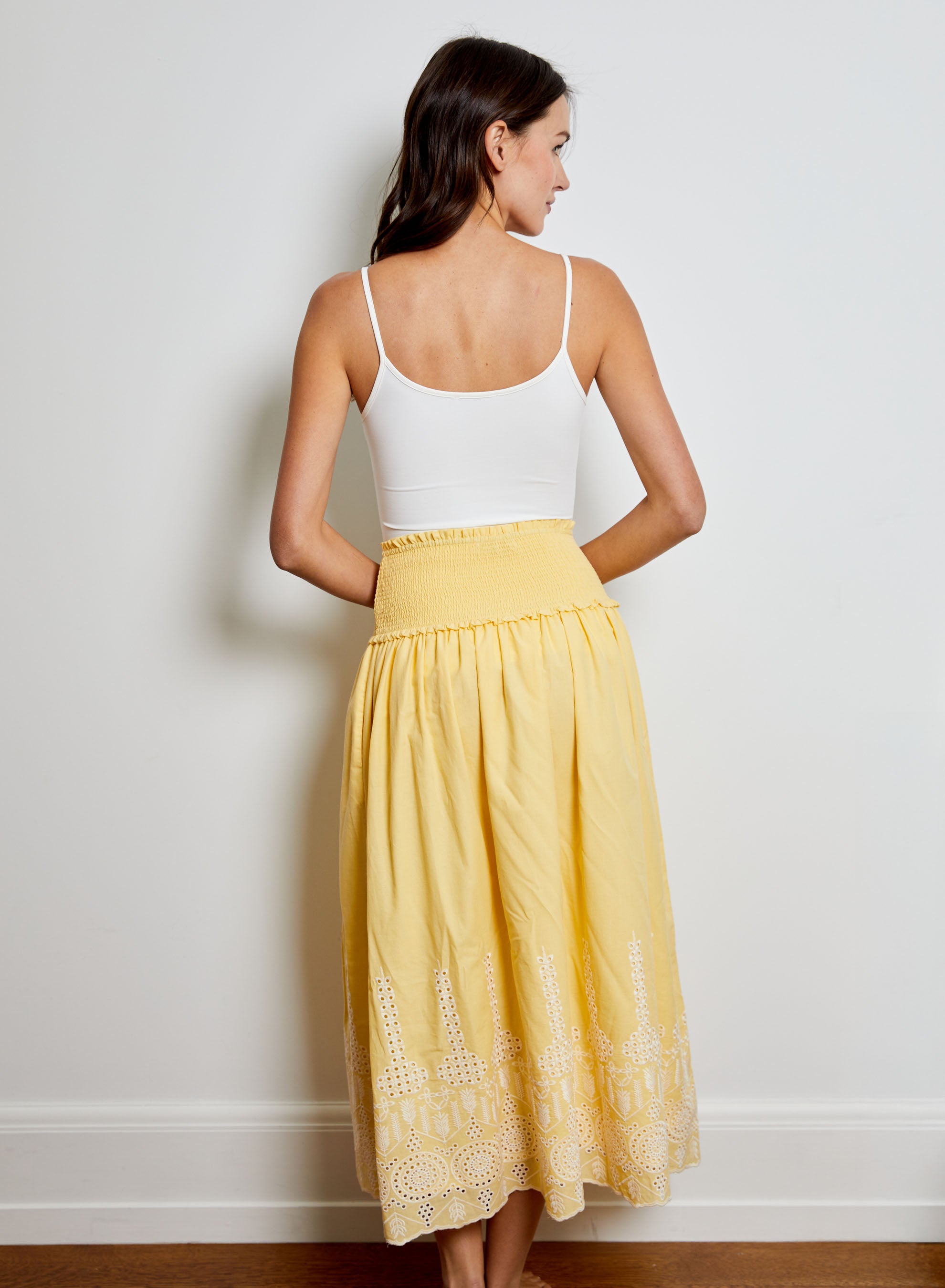 EYELET SKIRT