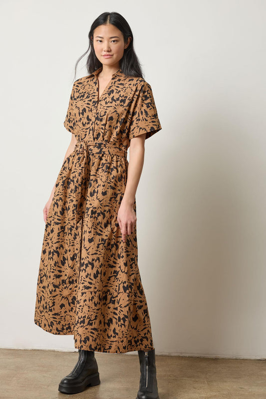 Lilla P Collared Maxi Shirt Dress