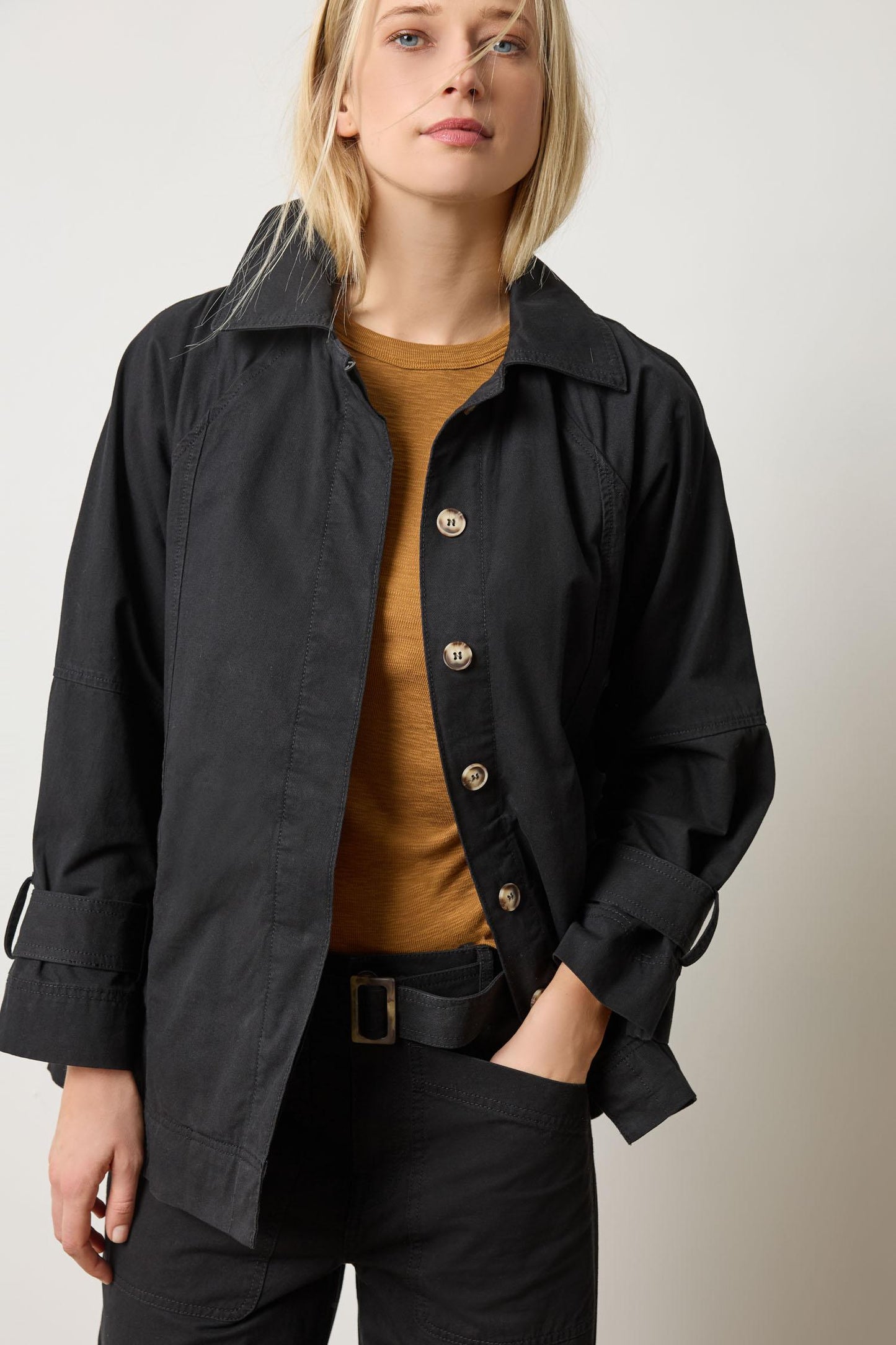 Lilla P Collared Twill Jacket