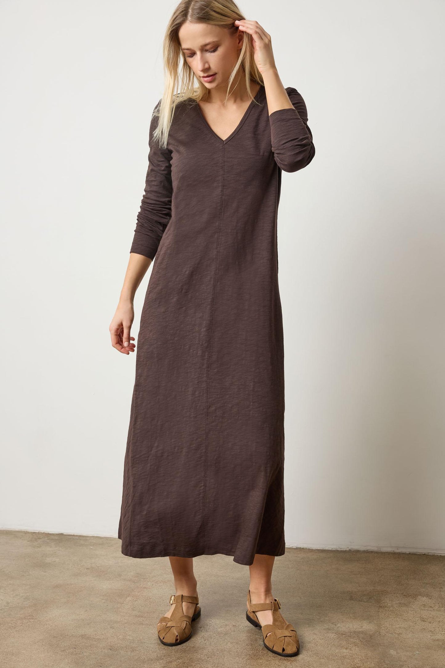 Lilla P V-Neck Maxi Dress