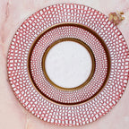 Pelli Glass Pink Charger