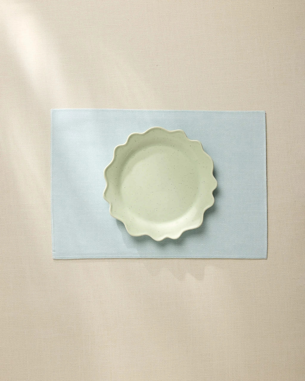 Chambray Light Blue Placemats Set of 8