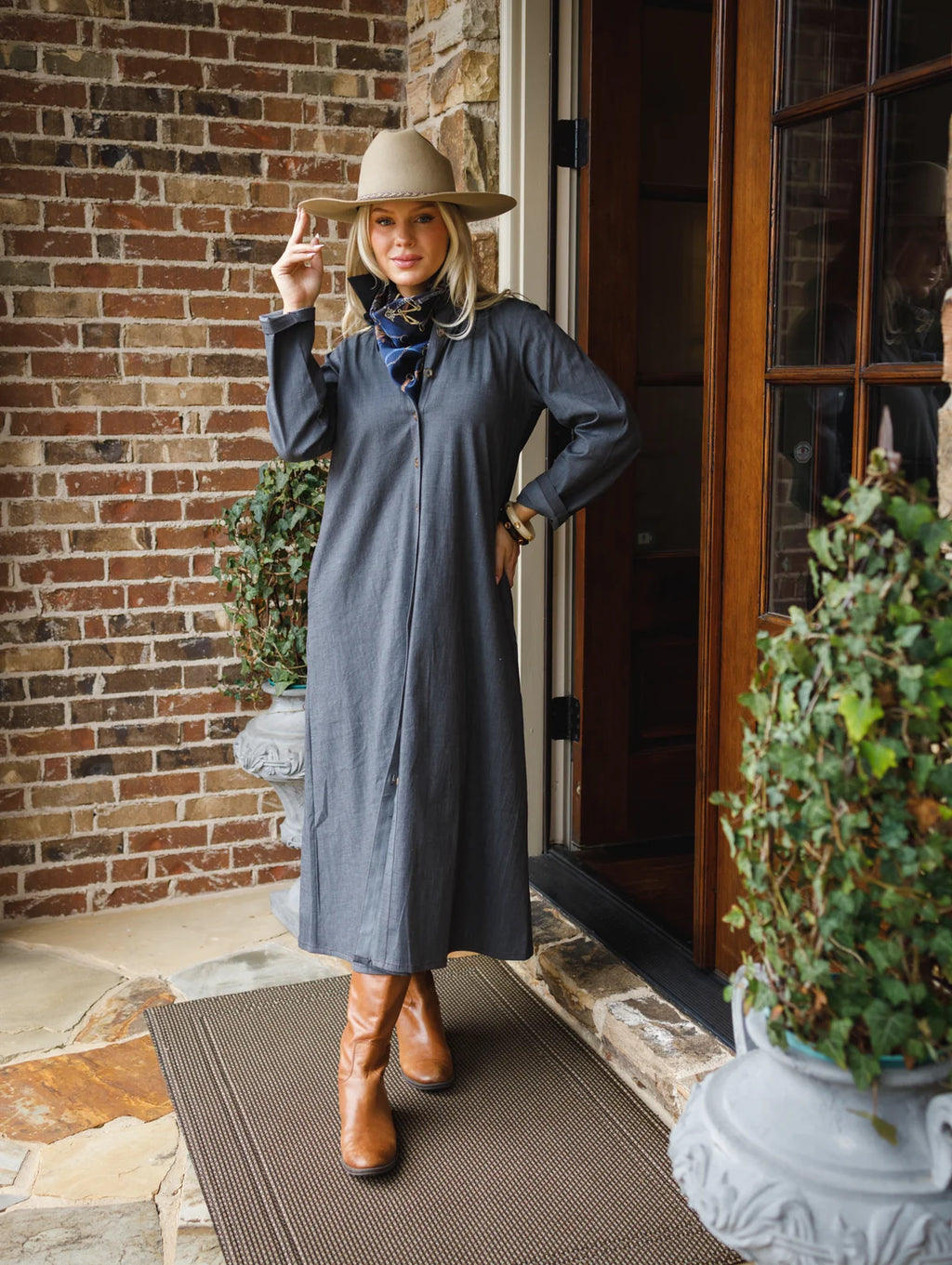 Adele Dress Denim