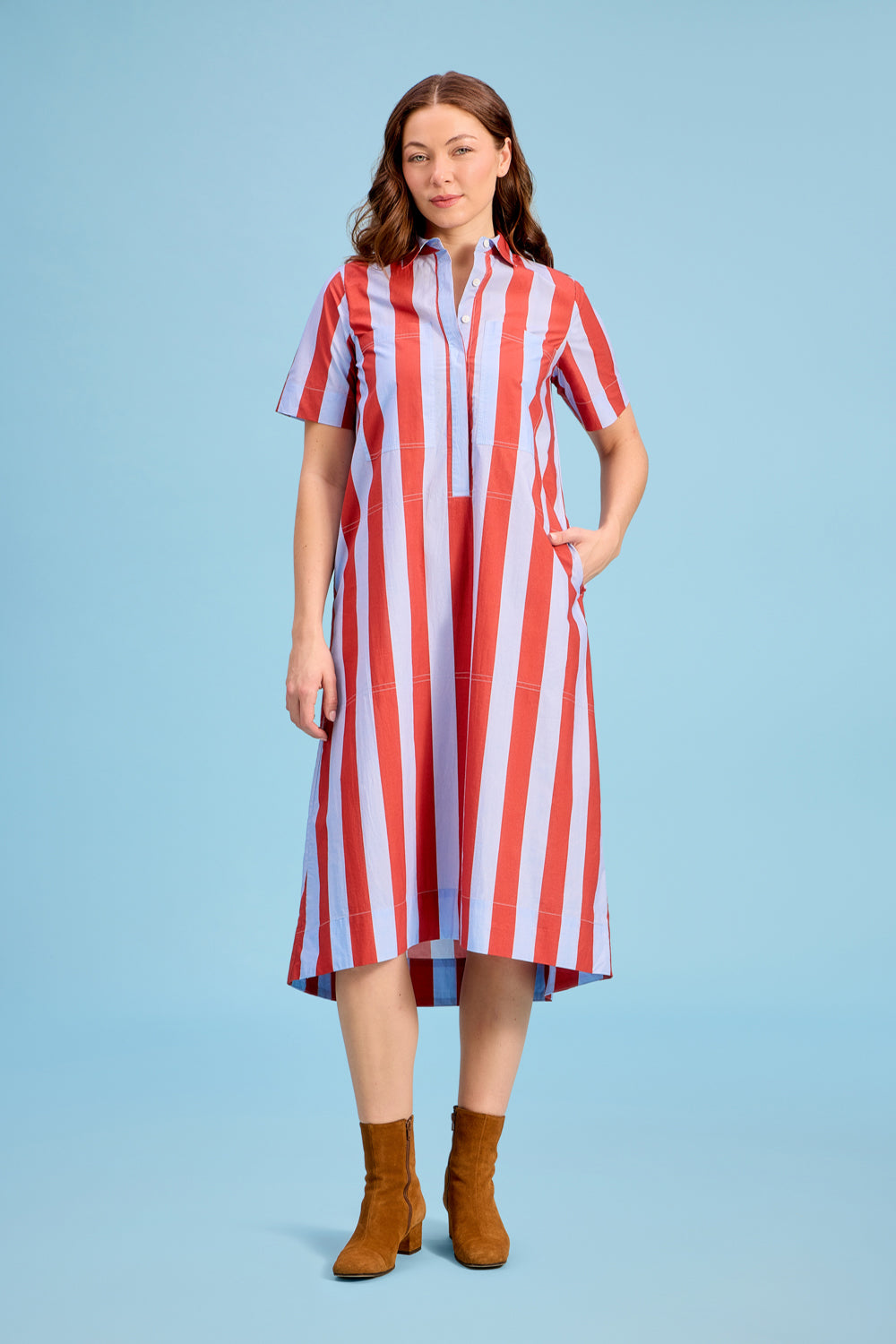 City Dress, Hearth Stripe