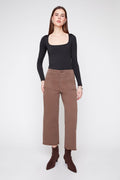 RENUAR WOVEN PANT CHOCOLATE