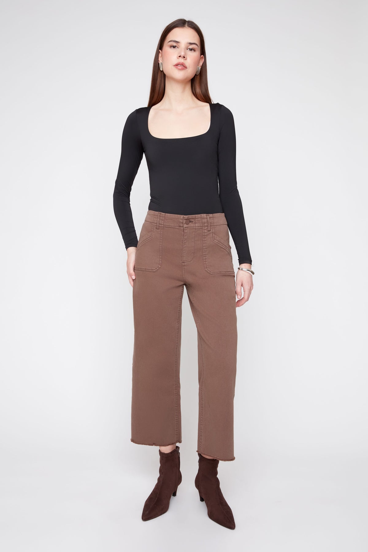 RENUAR WOVEN PANT CHOCOLATE
