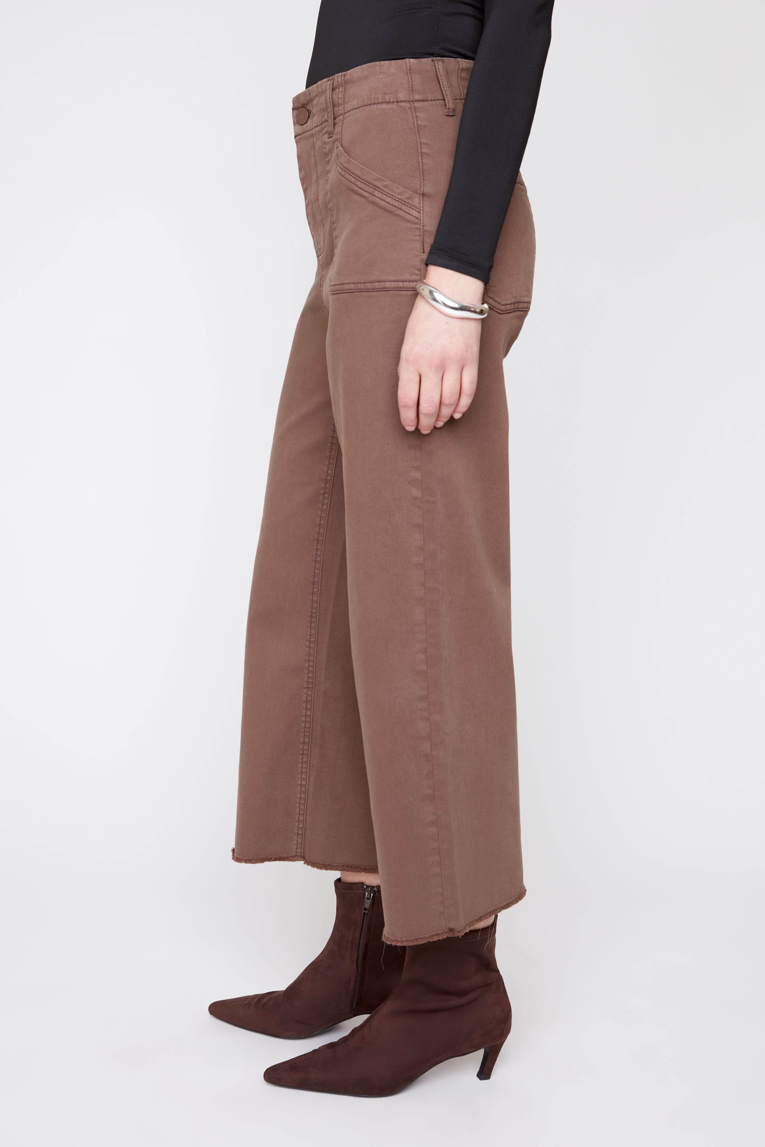 RENUAR WOVEN PANT CHOCOLATE