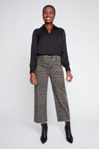 RENUAR WOVEN PANT LEOPARD