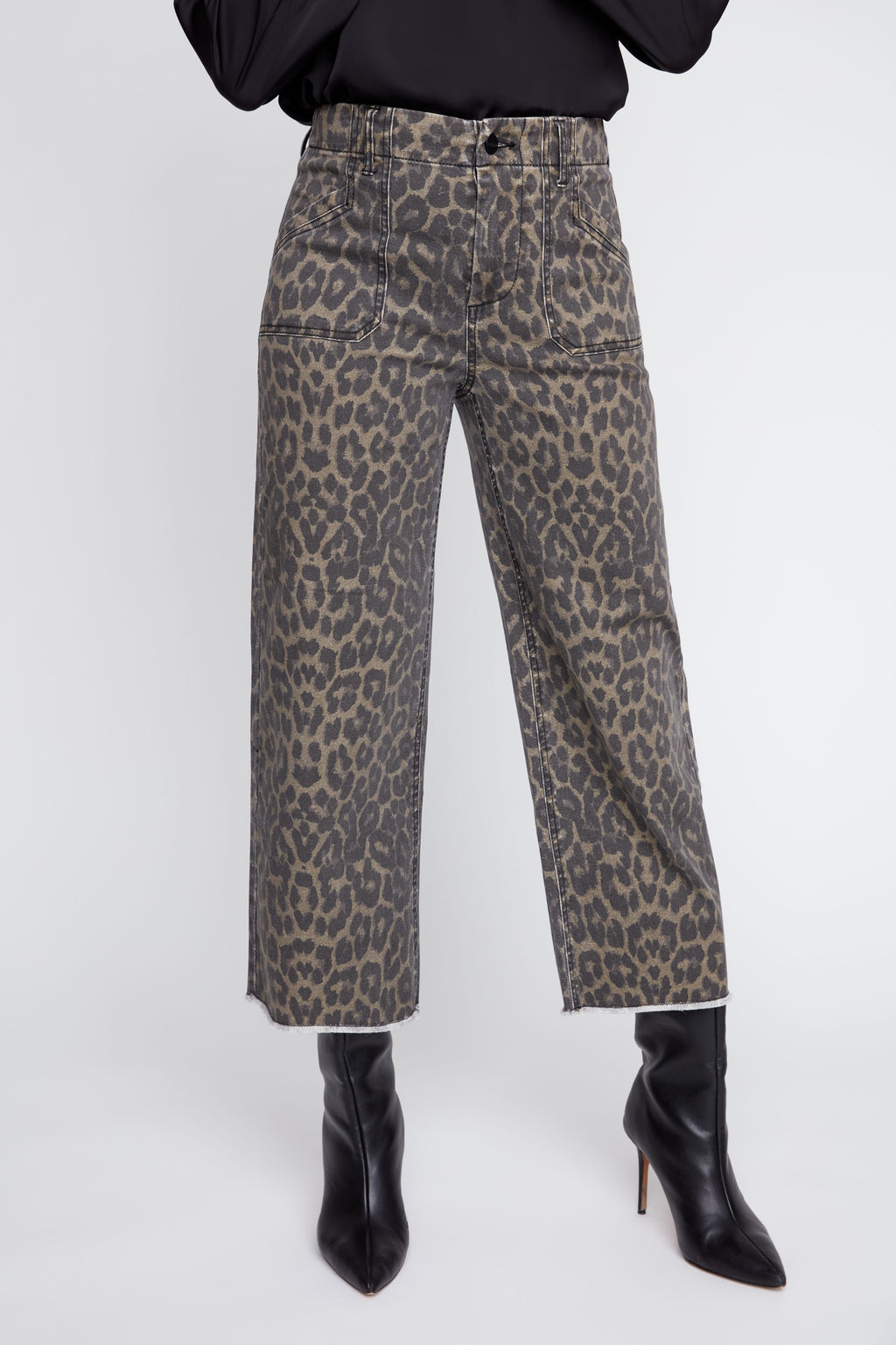 RENUAR WOVEN PANT LEOPARD
