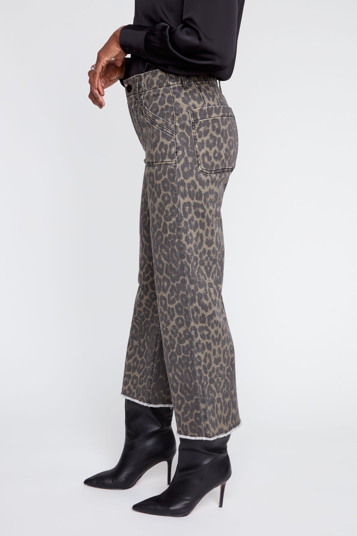RENUAR WOVEN PANT LEOPARD