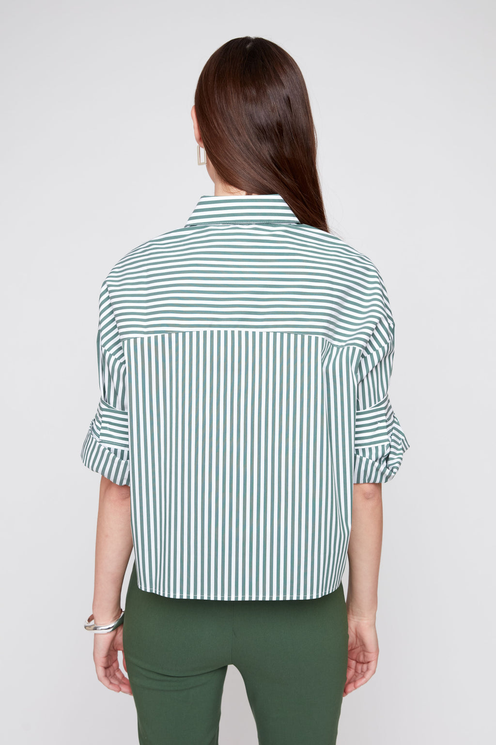 RENUAR WOVEN BLOUSE OLIVE COMBO