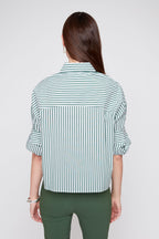 RENUAR WOVEN BLOUSE OLIVE COMBO