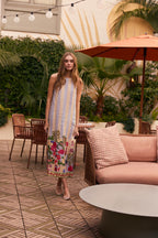 Dani Dress, Village Stripes