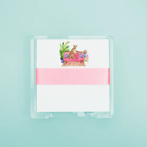 Fancy Cheetah Desk Set