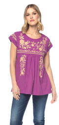 Tolani Anice Cap Sleeve Blouse