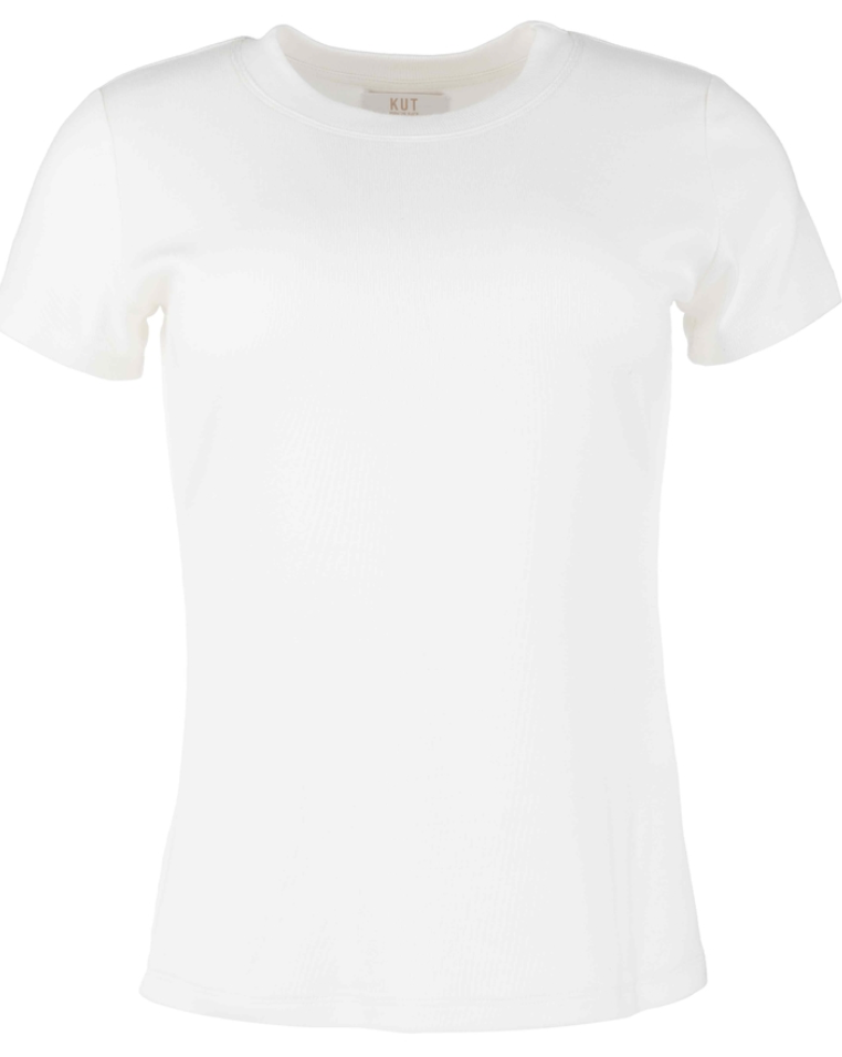 LANGLEY-SHORT SLEEVE  RIB TOP