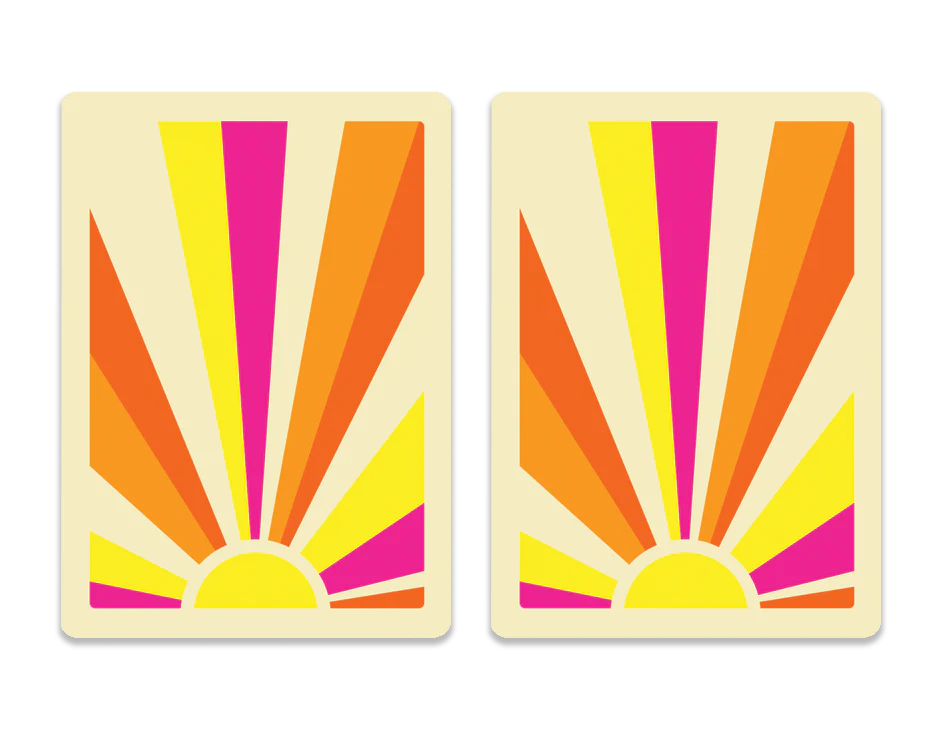 Cards-plastic PVC playing cards SUN RAYS sunshine