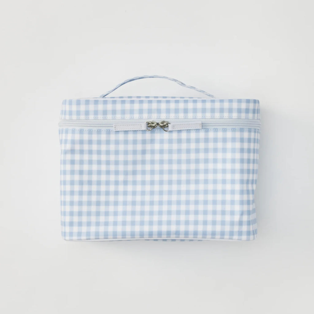 Vanity Case - Blue Gingham