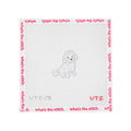 Mini White Fluffy Dog: Needlepoint Canvas