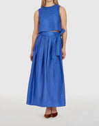 Cobalt Blue Silk Set