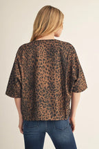 Leopard VNeck Top