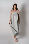 ORGANIC COTTON GAUZE ALAIA NIGHTGOWN SLIP DRESS