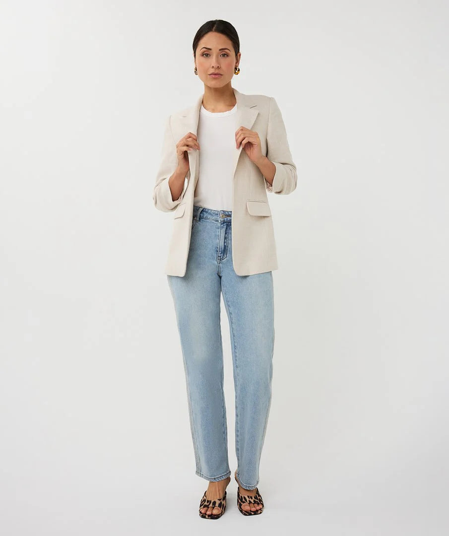 Blazer Linen Look