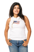 White American Flag Tank Top