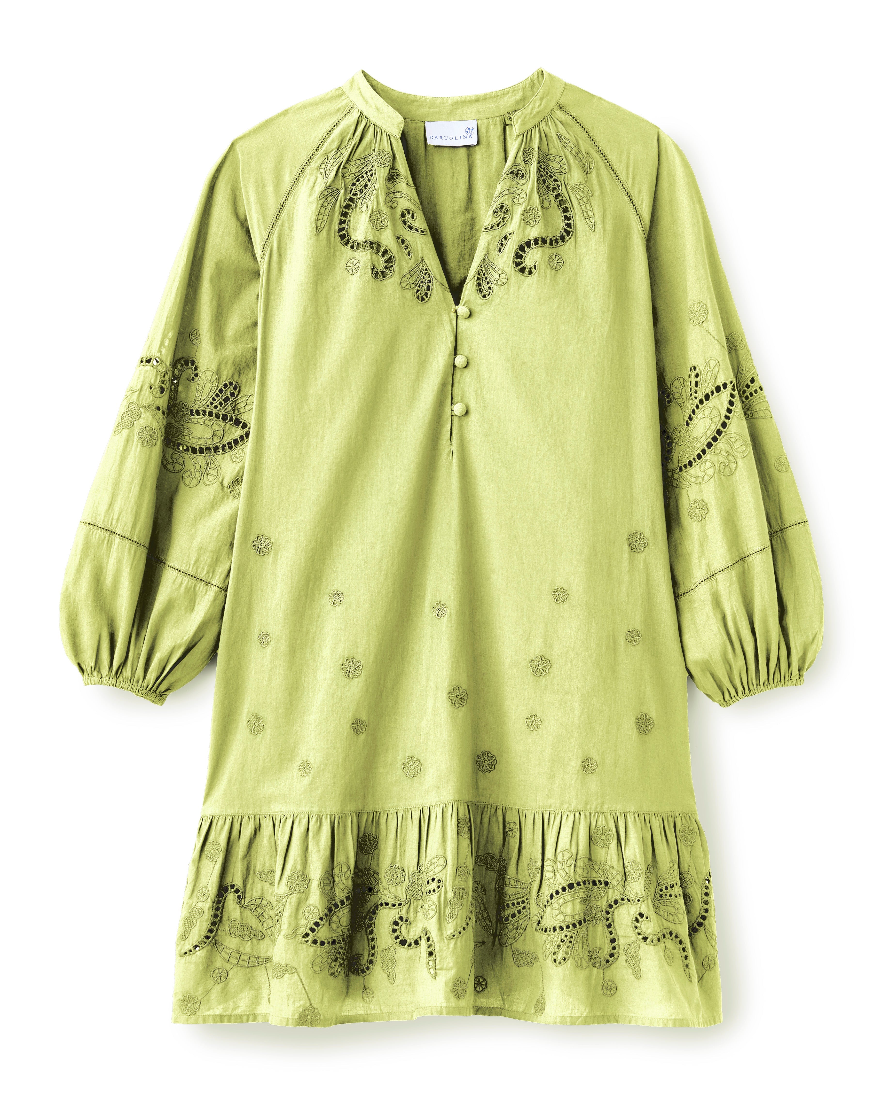 SP26 Selwin Mini Dress-Chartruese