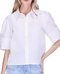 Lantern Sleeve Blouse, Sky
