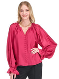 Berry Peasant Top