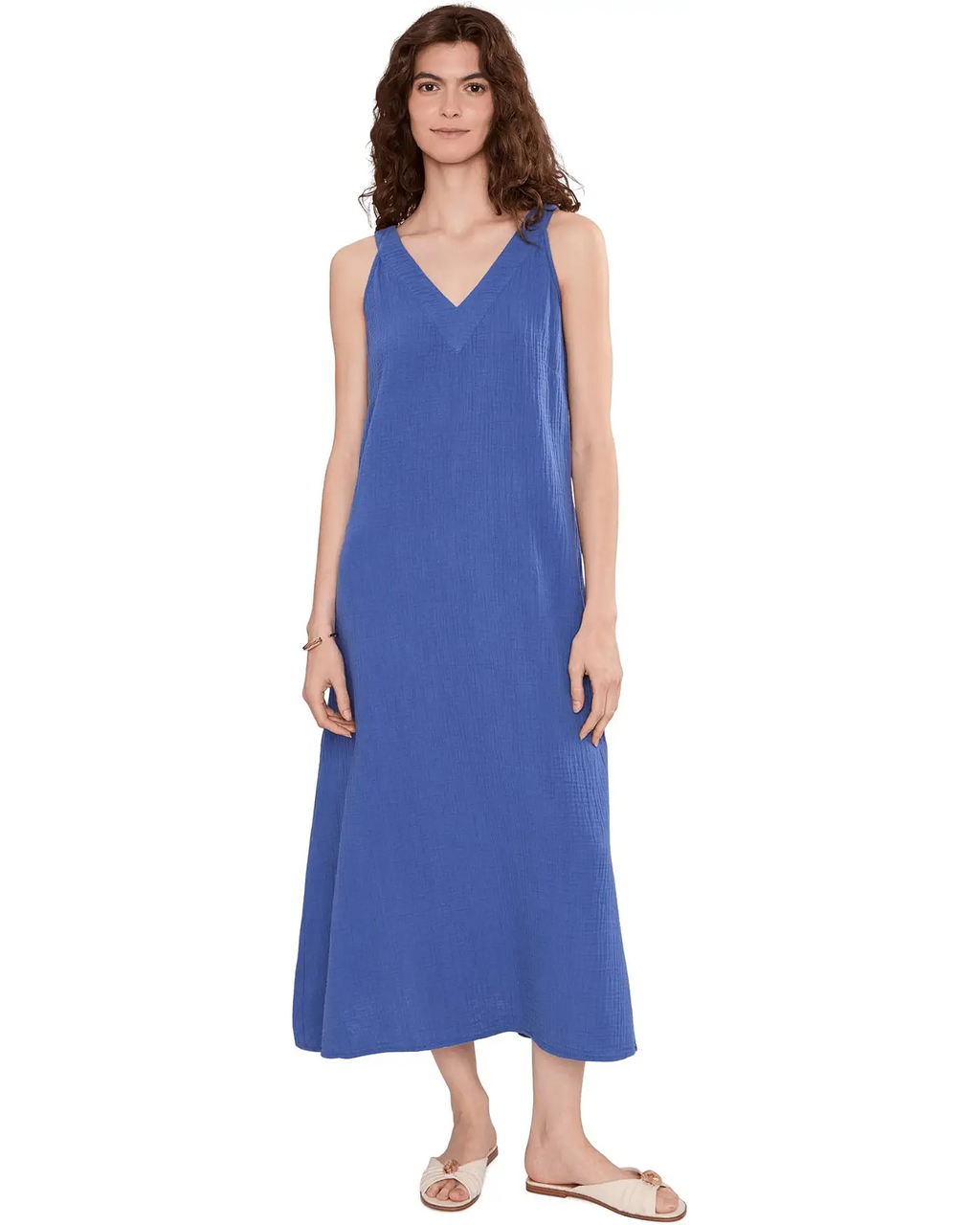 Chambray Gauze Dress