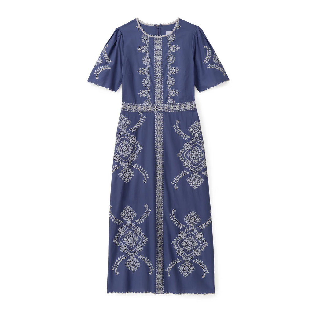 Bobbi Midi Dress-Indigo