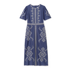 Bobbi Midi Dress-Indigo