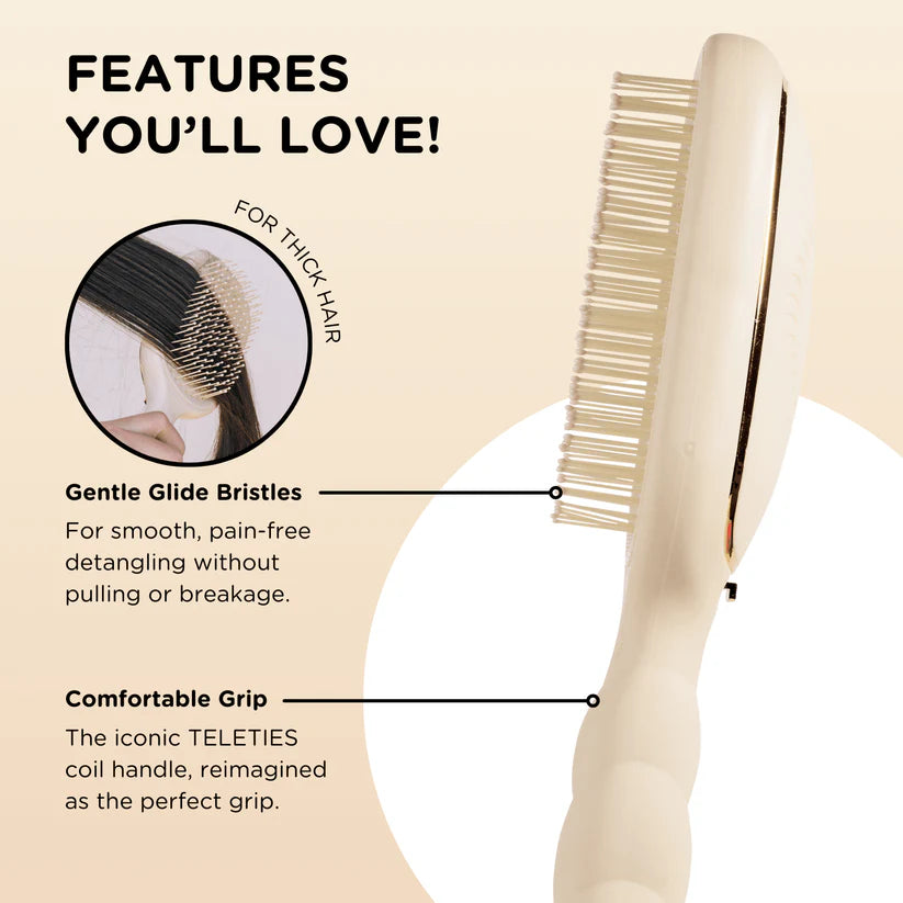 Detangler Hair Brush for Medium Hair – Tan