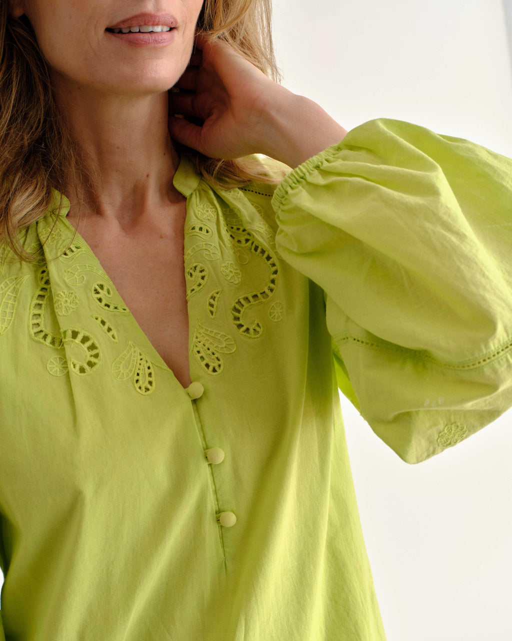 SP26 Selwin Mini Dress-Chartruese