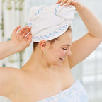 Hair Towel French Blue Wave