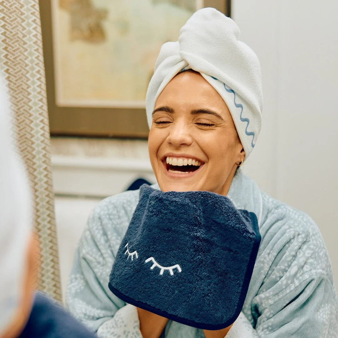 Hair Towel French Blue Wave
