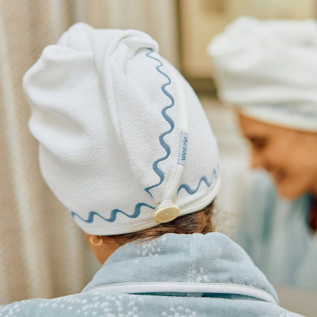 Hair Towel French Blue Wave