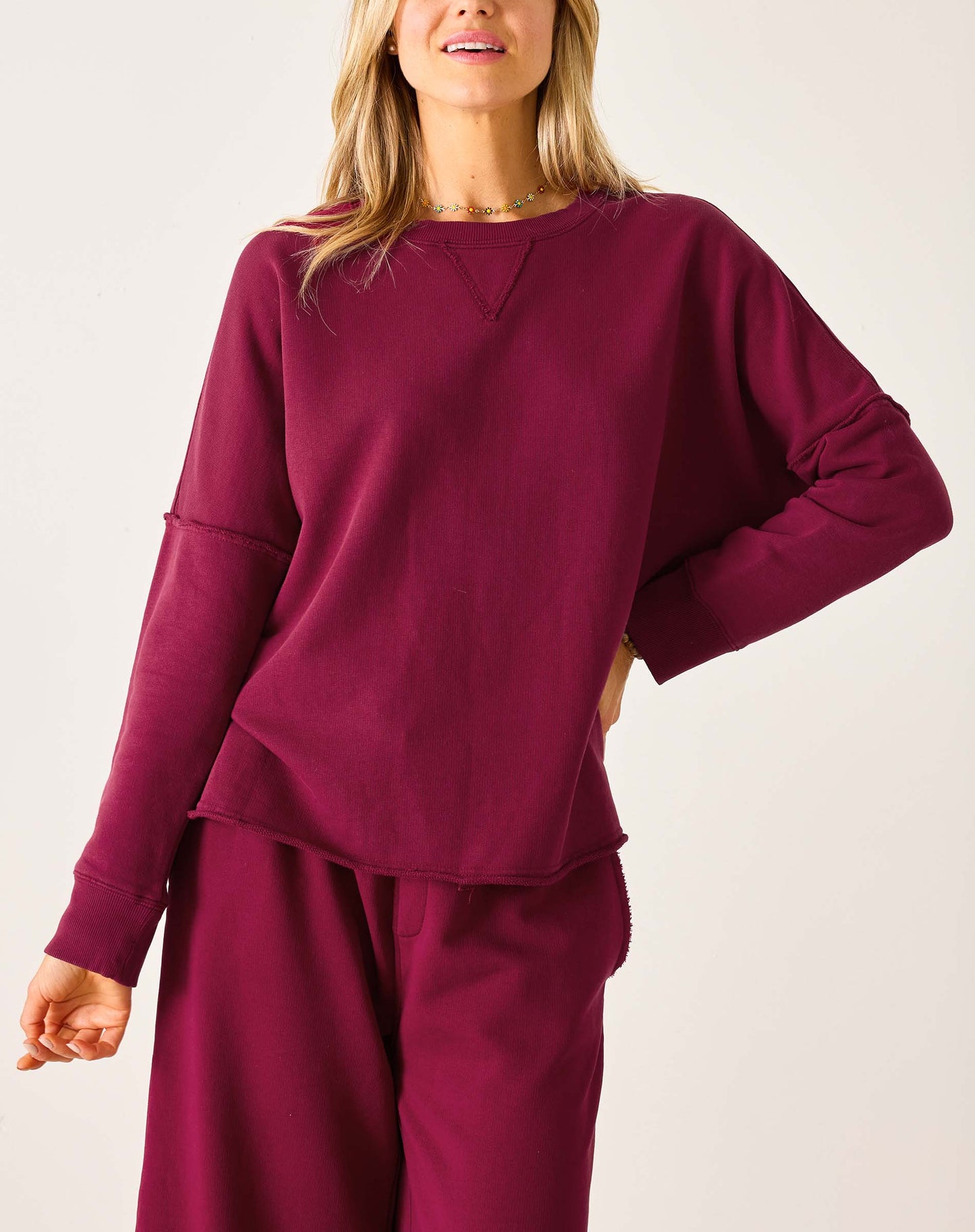 Frenchie Crewneck Sweatshirt - Winterberry