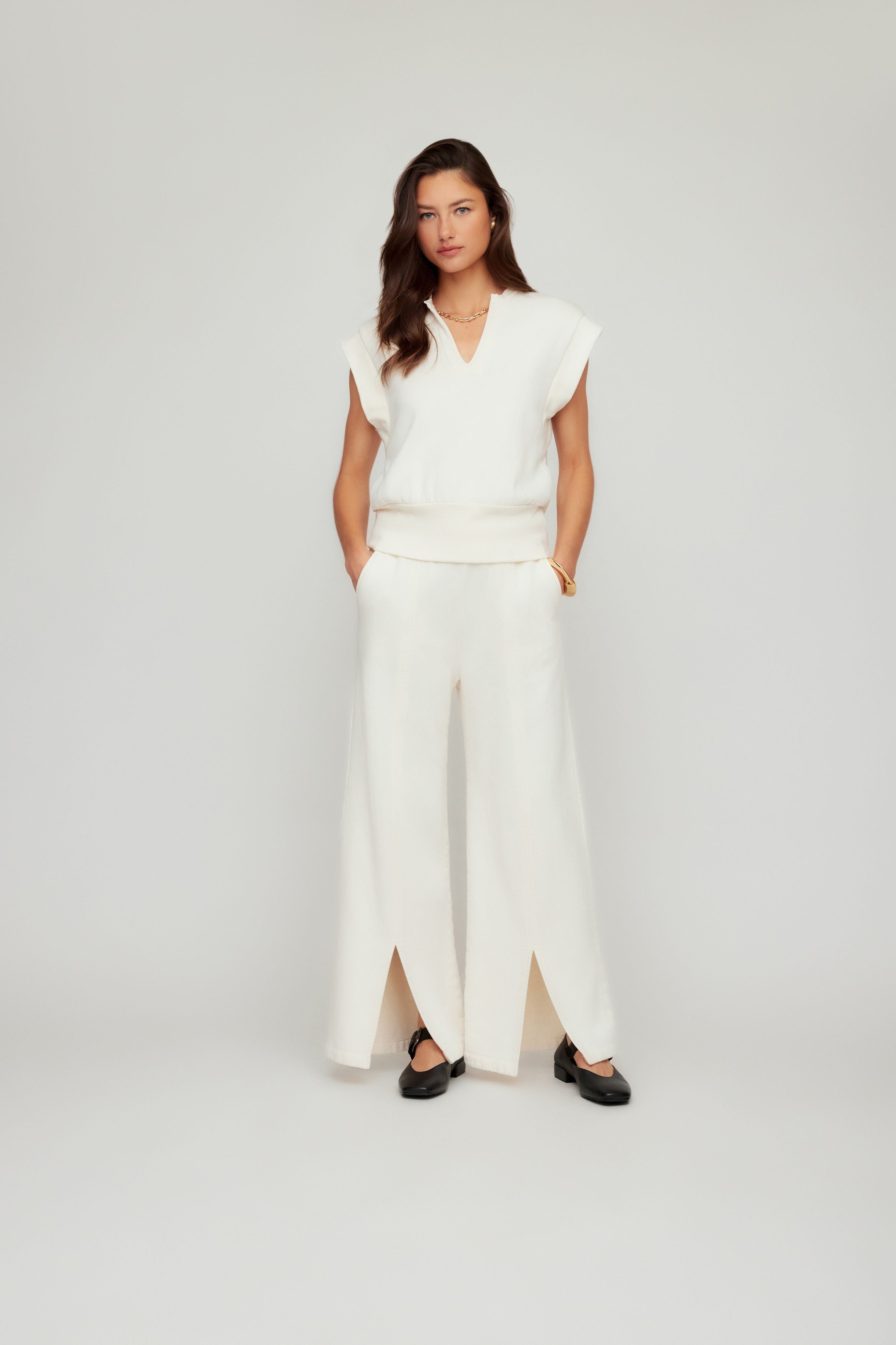 Front Slit Sweatpants