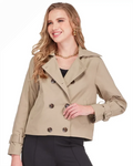 Short Trench Jacket Camel