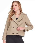 Short Trench Jacket Camel