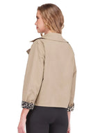 Short Trench Jacket Camel